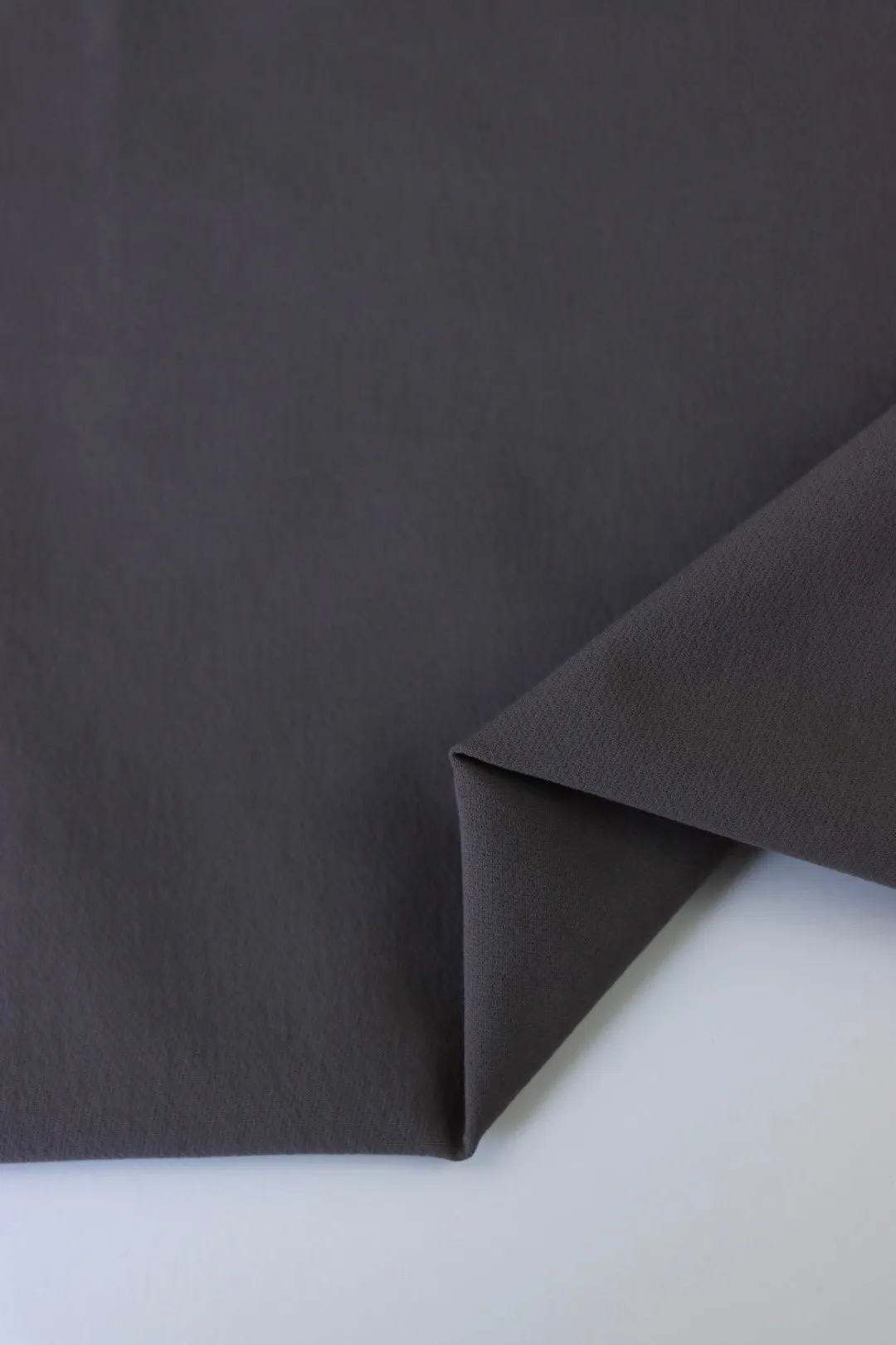 1YD 6IN REMNANT; Dark Gull Gray Athletic Stretch Woven