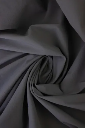 1YD 6IN REMNANT; Dark Gull Gray Athletic Stretch Woven