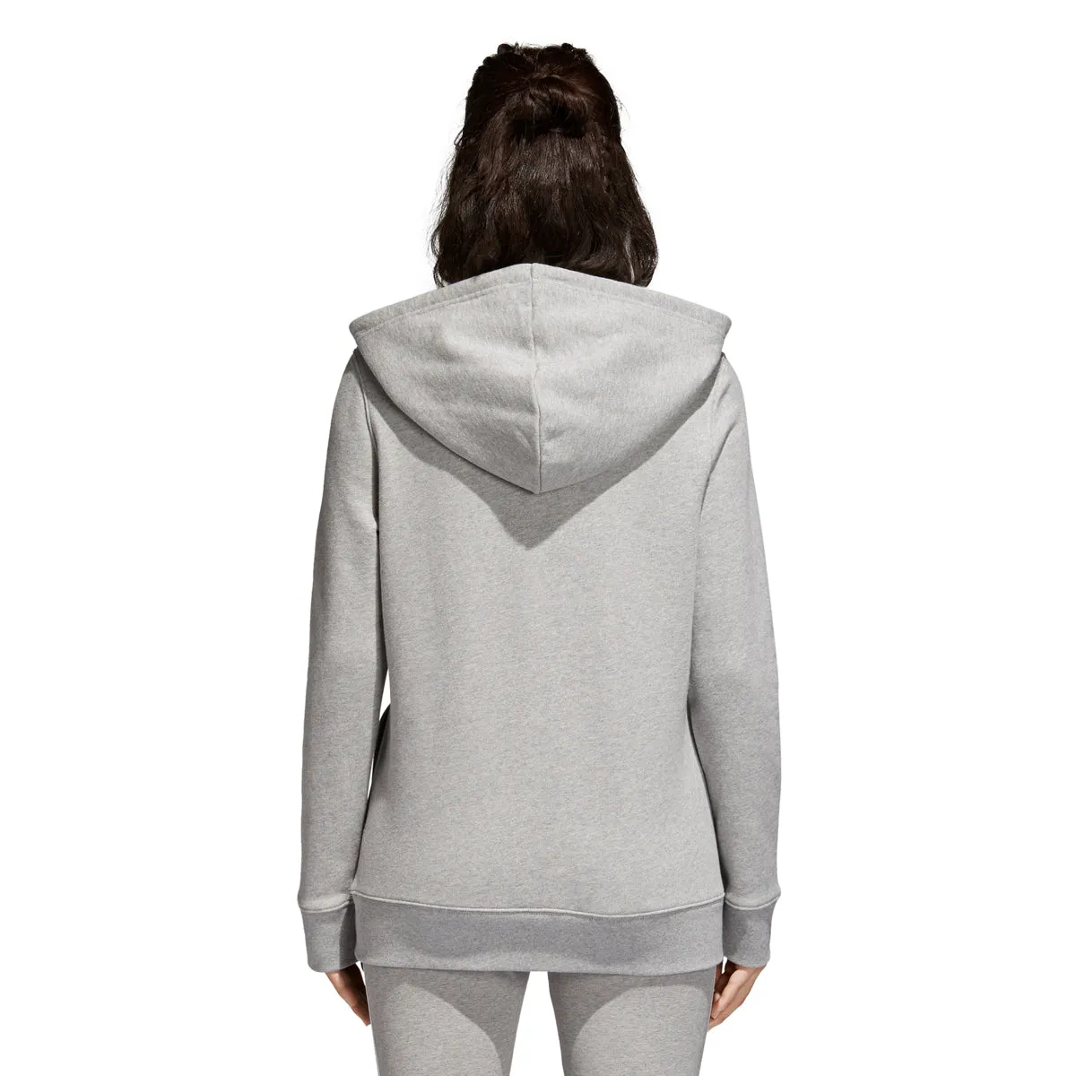 Adidas Originals Trefoil Women's Pull Over Hoodie Grey Heather/White