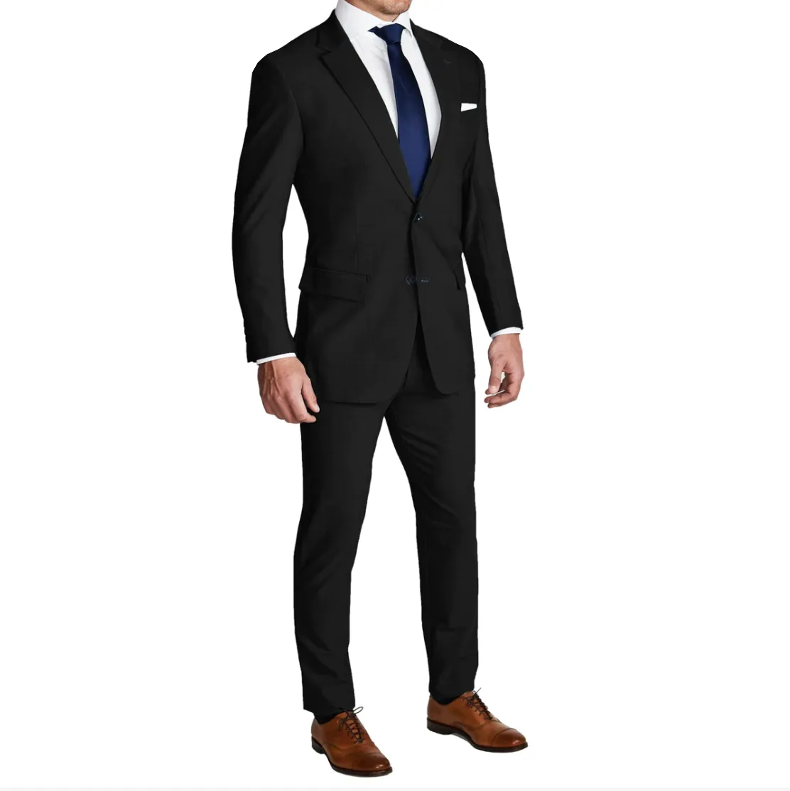 Athletic Fit Stretch Blazer - Heathered Black