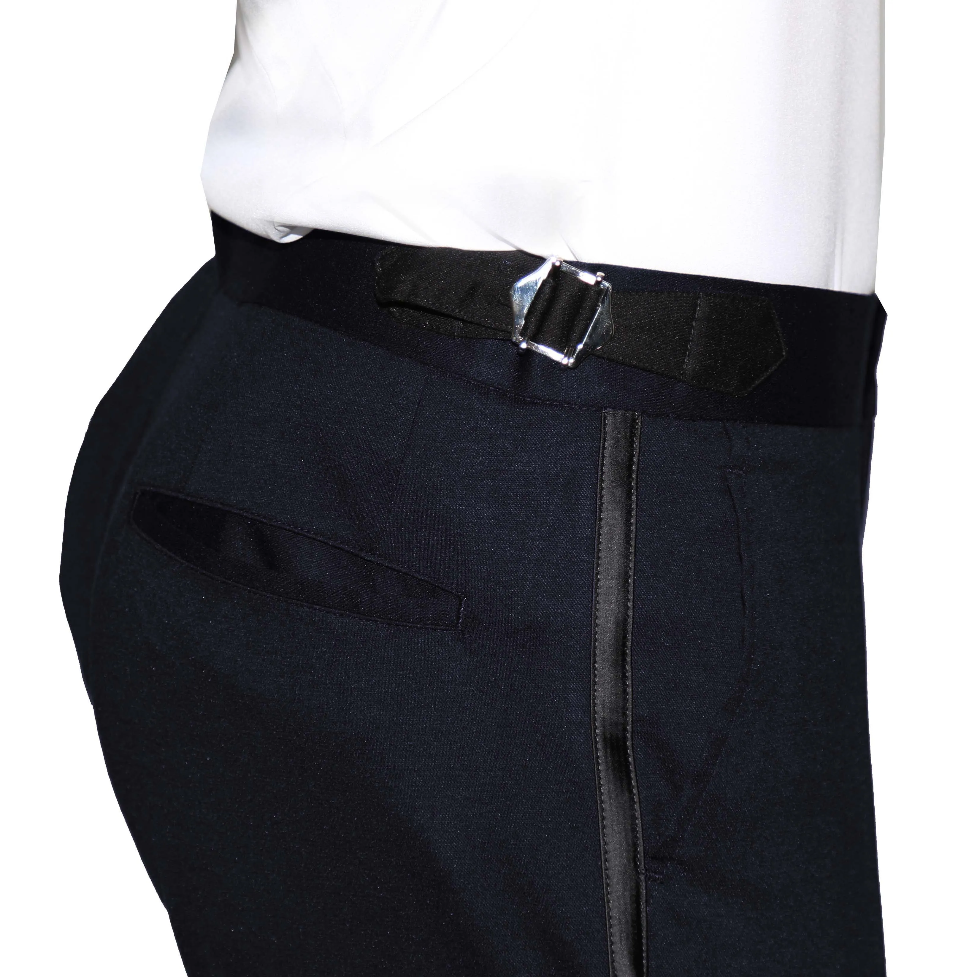 Athletic Fit Stretch Tuxedo - Navy with Peak Lapel