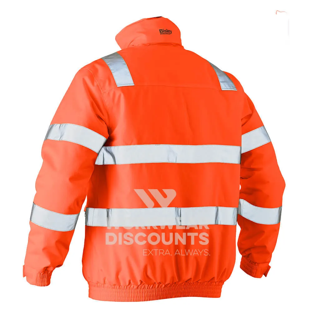 Bisley BJ6770T Taped Hi Vis Wet Weather Bomber Jacket