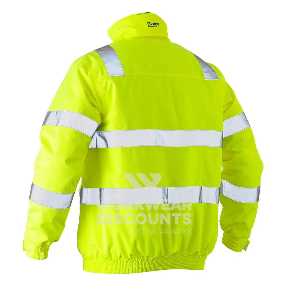 Bisley BJ6770T Taped Hi Vis Wet Weather Bomber Jacket