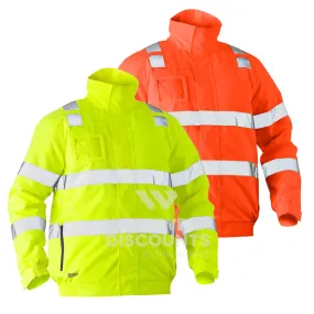 Bisley BJ6770T Taped Hi Vis Wet Weather Bomber Jacket