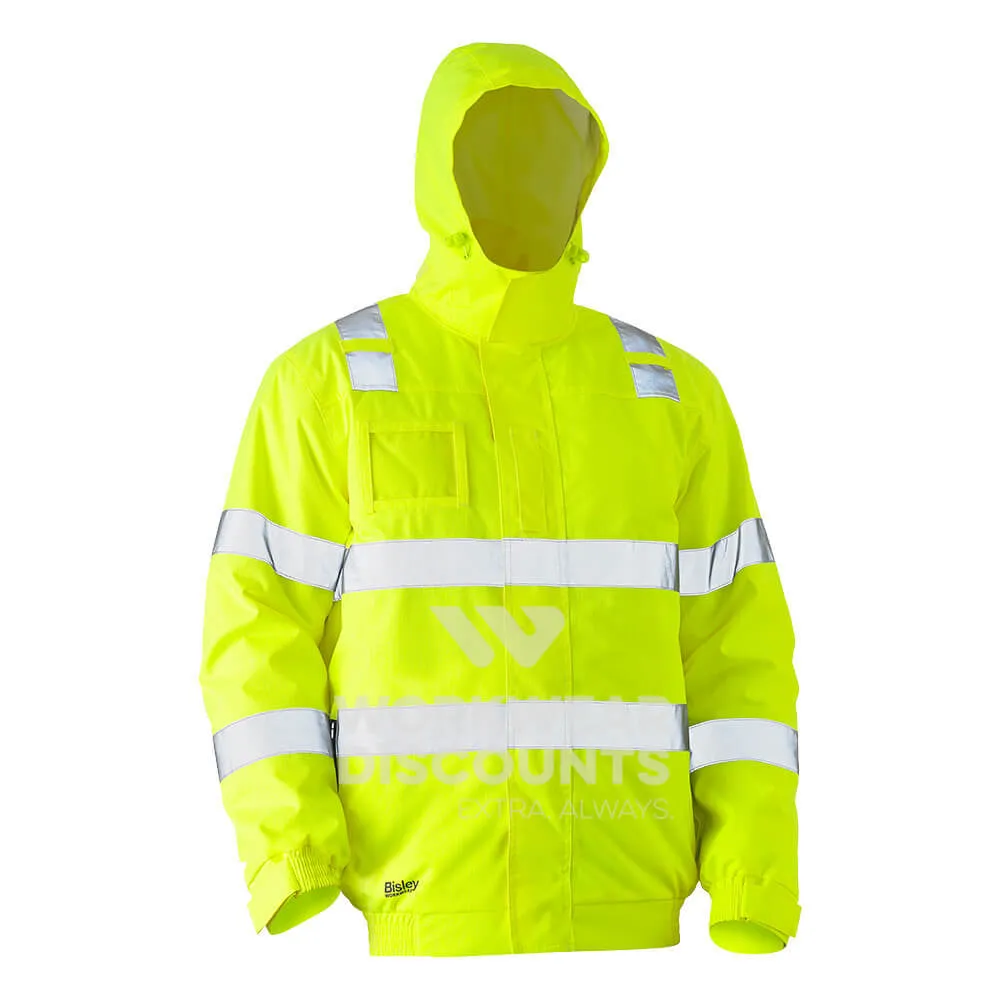 Bisley BJ6770T Taped Hi Vis Wet Weather Bomber Jacket