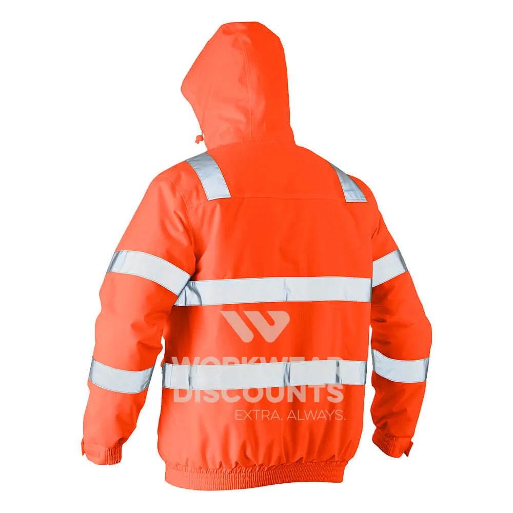 Bisley BJ6770T Taped Hi Vis Wet Weather Bomber Jacket