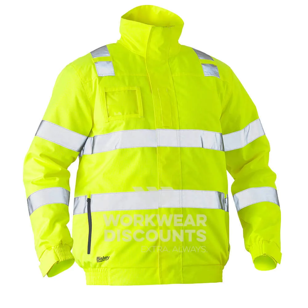Bisley BJ6770T Taped Hi Vis Wet Weather Bomber Jacket