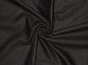 Black Plain Light Weight Acrylic Wool Fabric