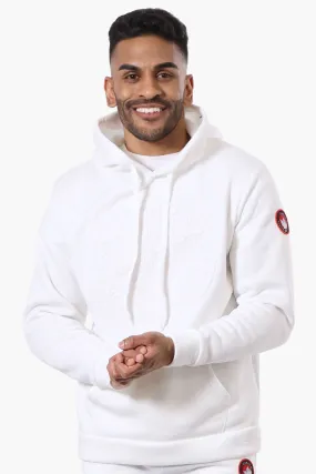Canada Weather Gear Solid Embossed Logo Hoodie - White