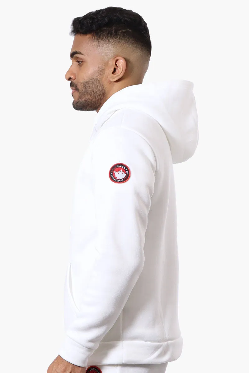 Canada Weather Gear Solid Embossed Logo Hoodie - White