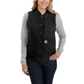 CARHARTT RUGGED FLEX RELAXED FIT CANVAS INSULATED RIB COLLAR VEST 104423