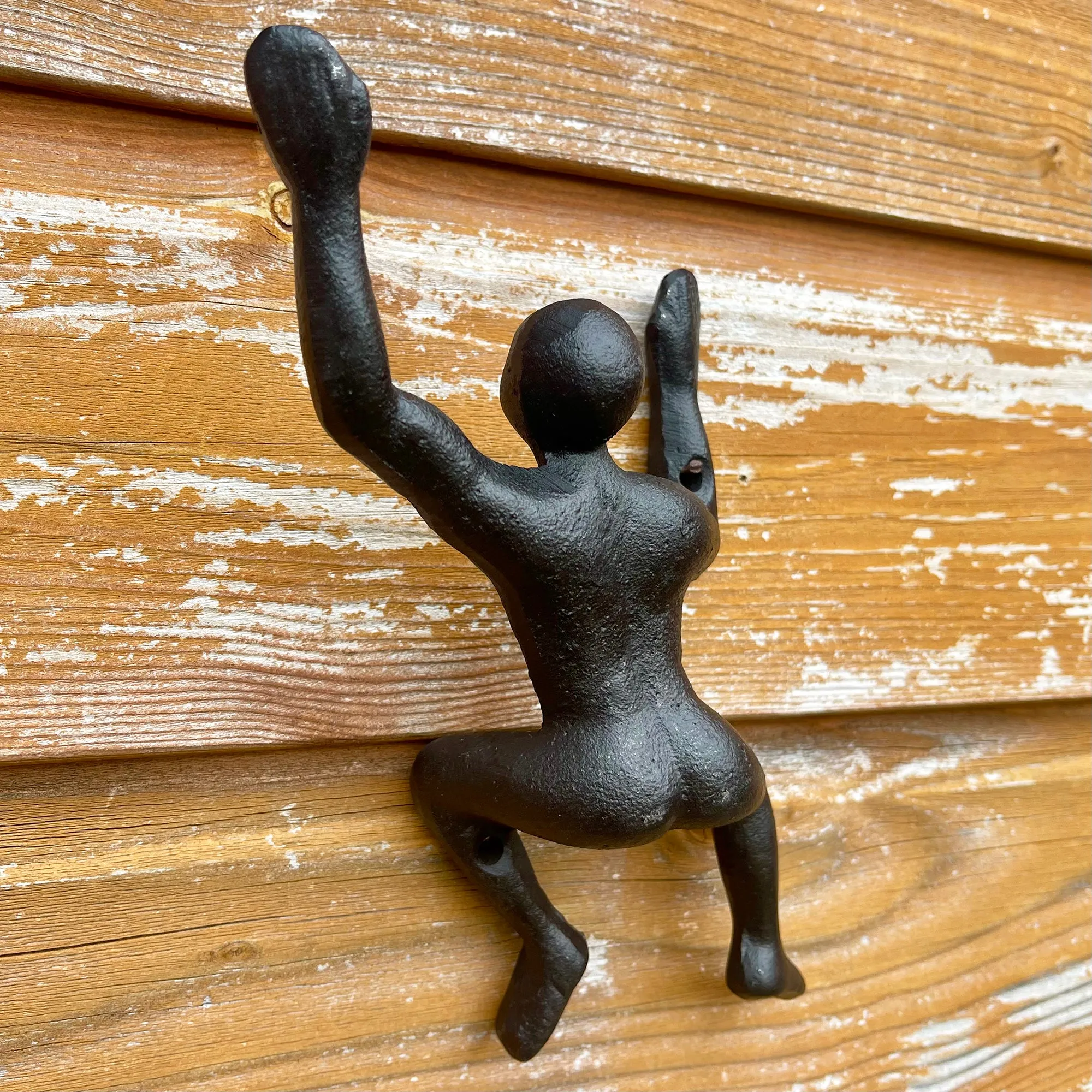 Cast Iron Climbing Man Coat Hook