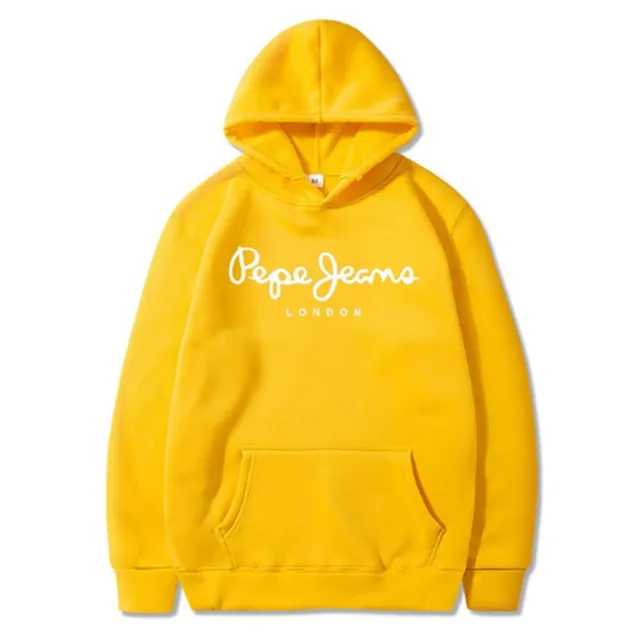 Casual Printed Fleece Hoodie