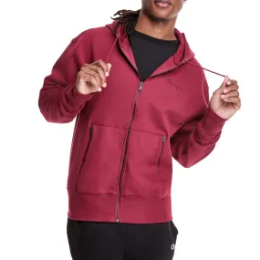 Champion Men's Tech Weave Full Zip Hoodie Cranberry