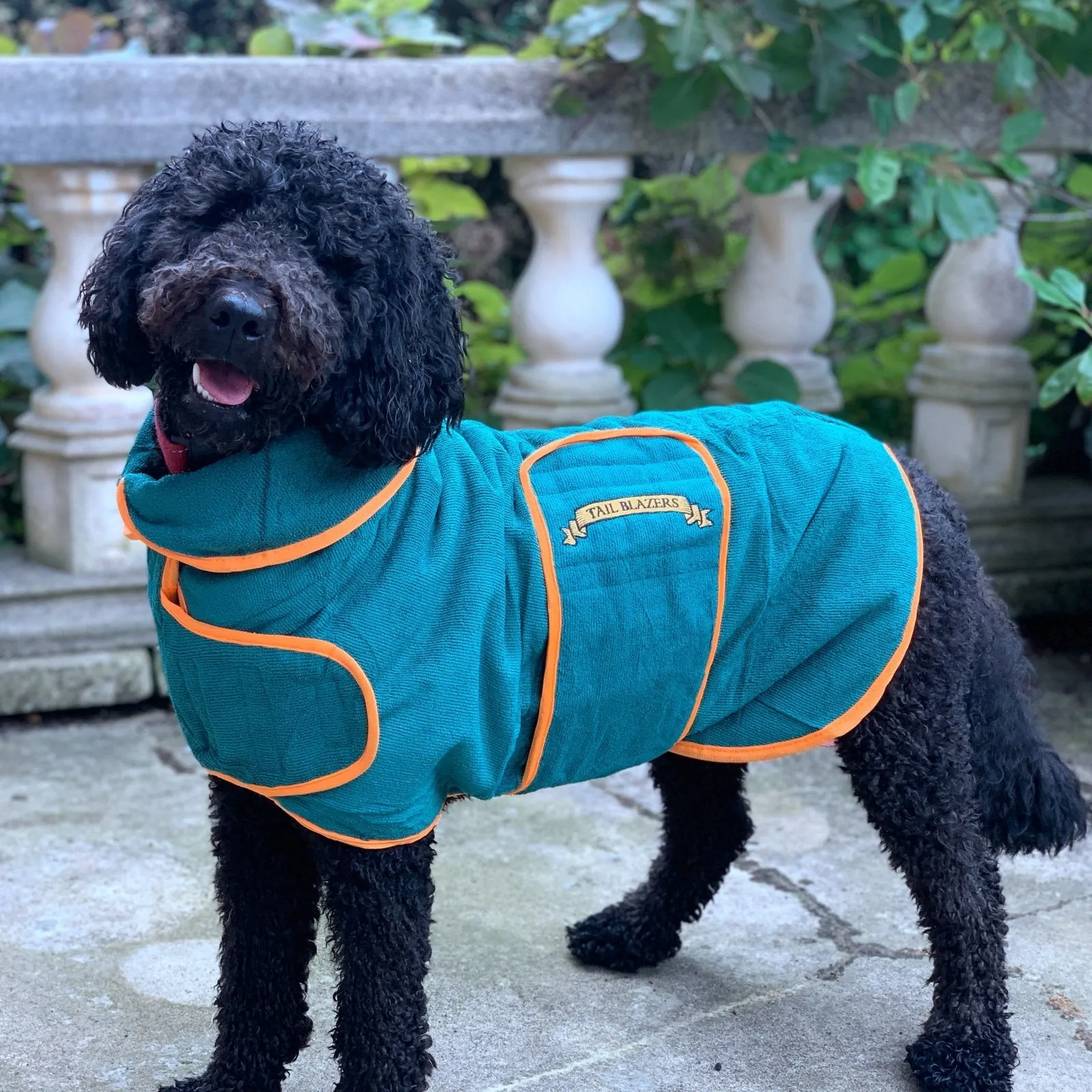 Classic Dog Drying Coat Green