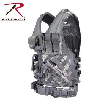 Cross Draw MOLLE Tactical Vest ACU Digital