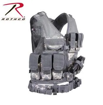 Cross Draw MOLLE Tactical Vest ACU Digital
