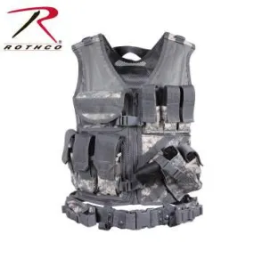 Cross Draw MOLLE Tactical Vest ACU Digital