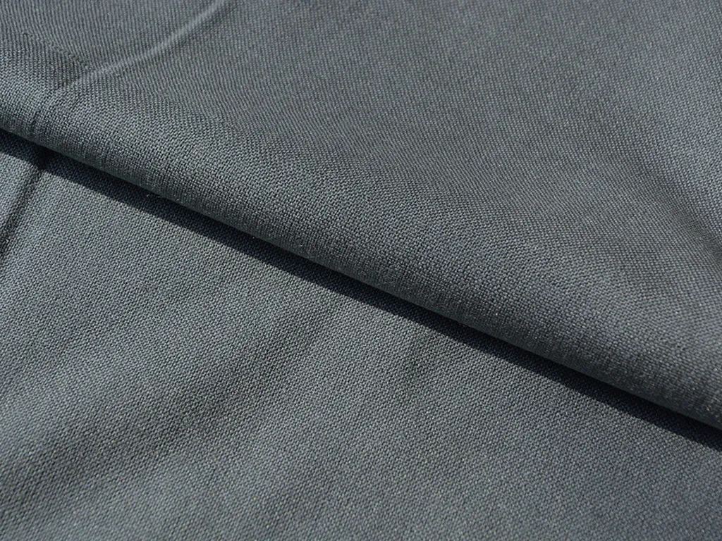 Dark Gray Plain Light Weight Acrylic Wool Fabric