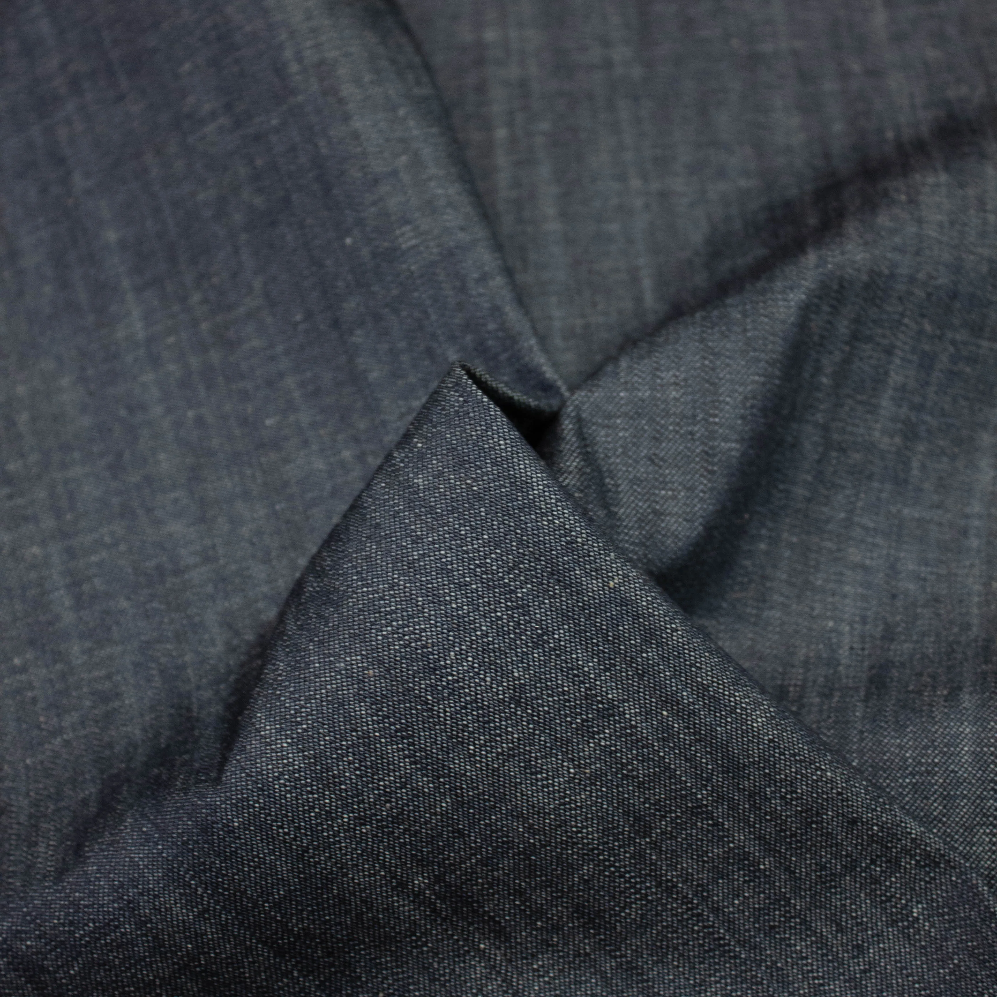 Demi Blue Cotton Denim SHOWROOM SAMPLE 34CM X 60CM