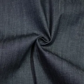 Demi Blue Cotton Denim SHOWROOM SAMPLE 34CM X 60CM