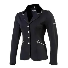 Equi Theme Softshell Show Jackets Adults Black with White