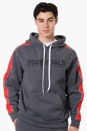 Essentials Super Triple Goose Chest Logo Hoodie - Grey
