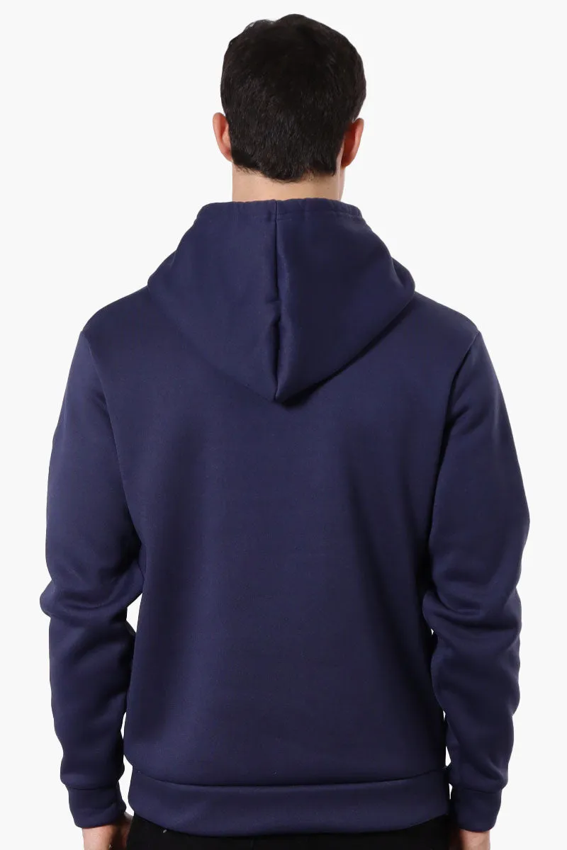 Essentials Super Triple Goose Striped Logo Hoodie - Navy