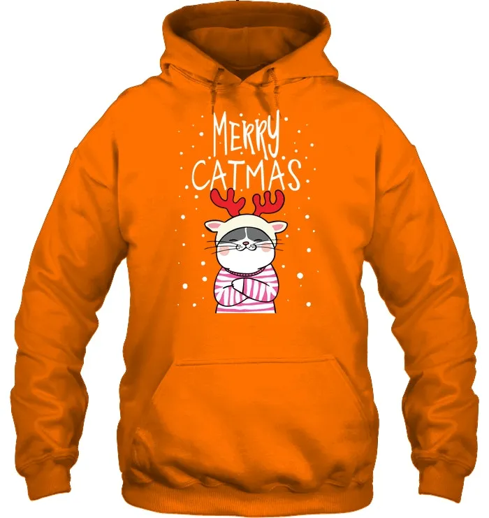 Funny Merry Catmas Christmas Gift Shirt Hoodie