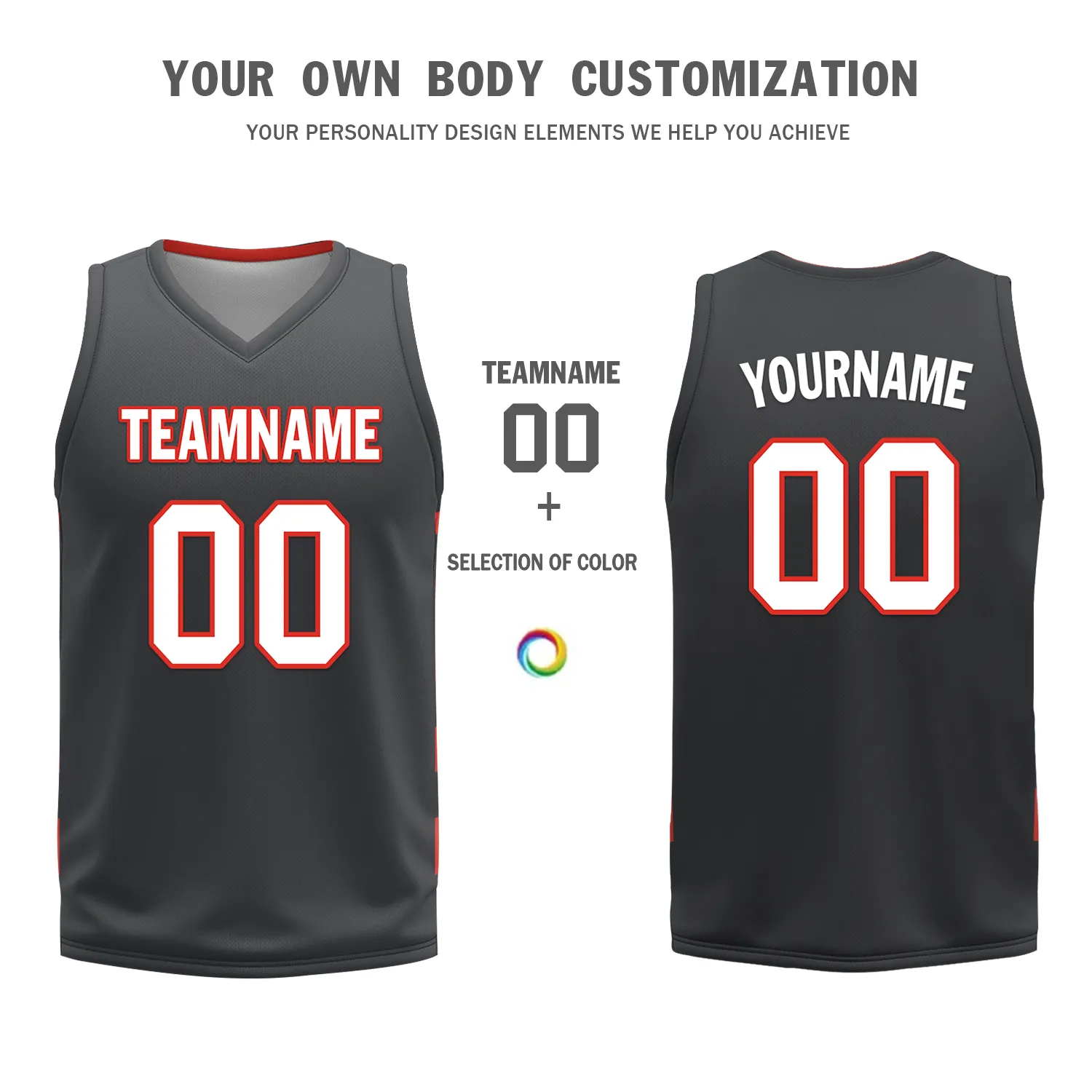 Gift Ideas,Custom Red Black Classic Style Reversible Basketball Uniform Personalized BBJR-D017038