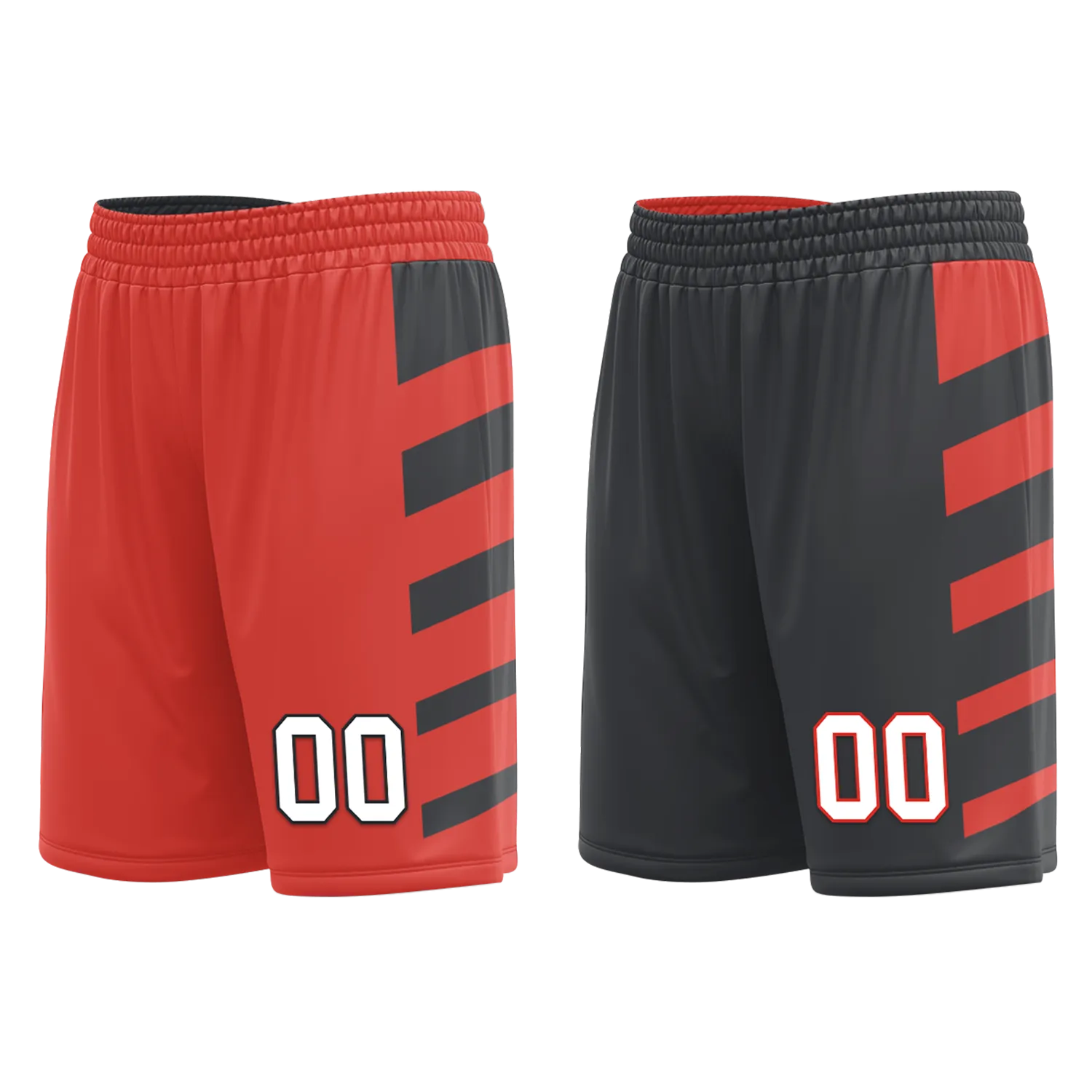 Gift Ideas,Custom Red Black Classic Style Reversible Basketball Uniform Personalized BBJR-D017038