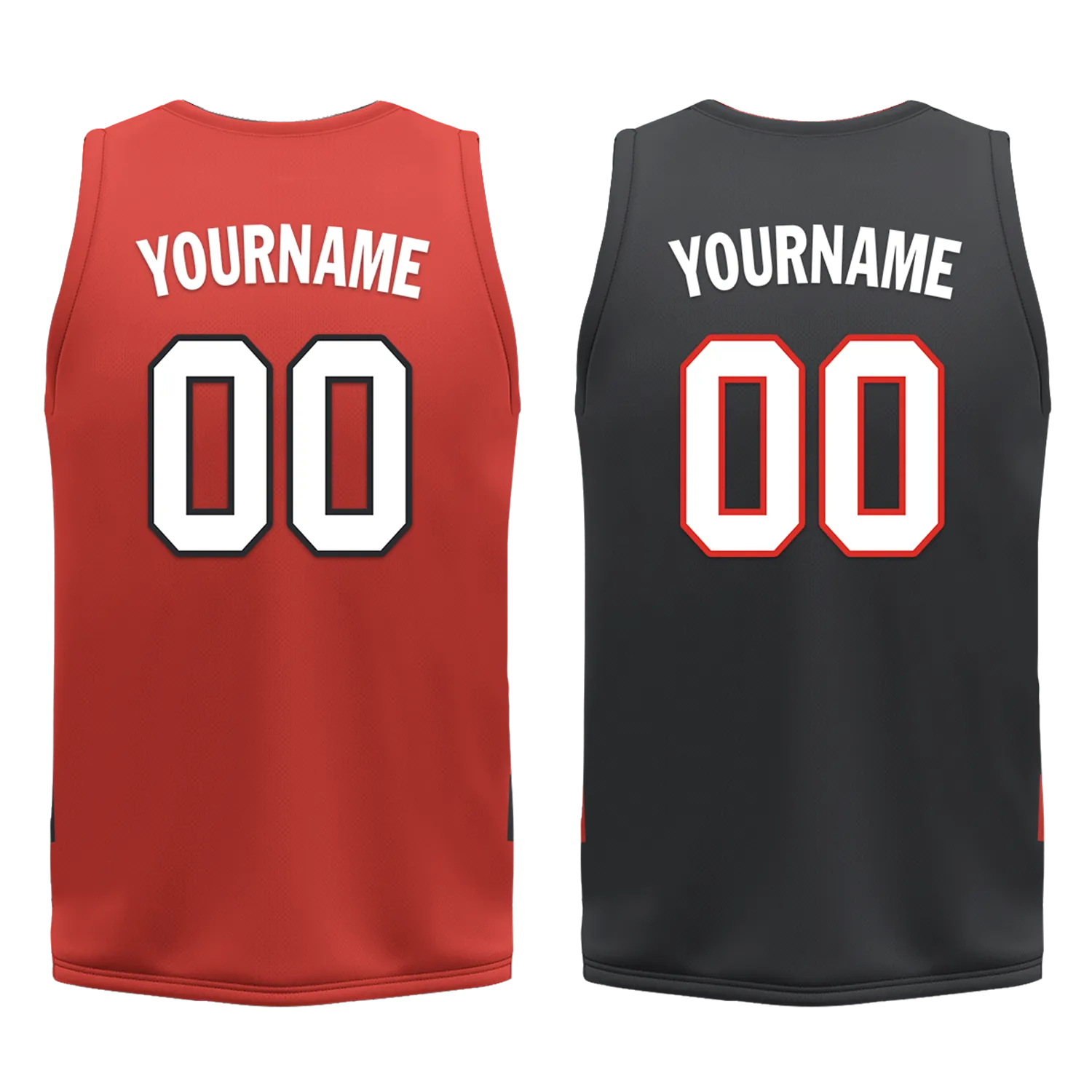 Gift Ideas,Custom Red Black Classic Style Reversible Basketball Uniform Personalized BBJR-D017038