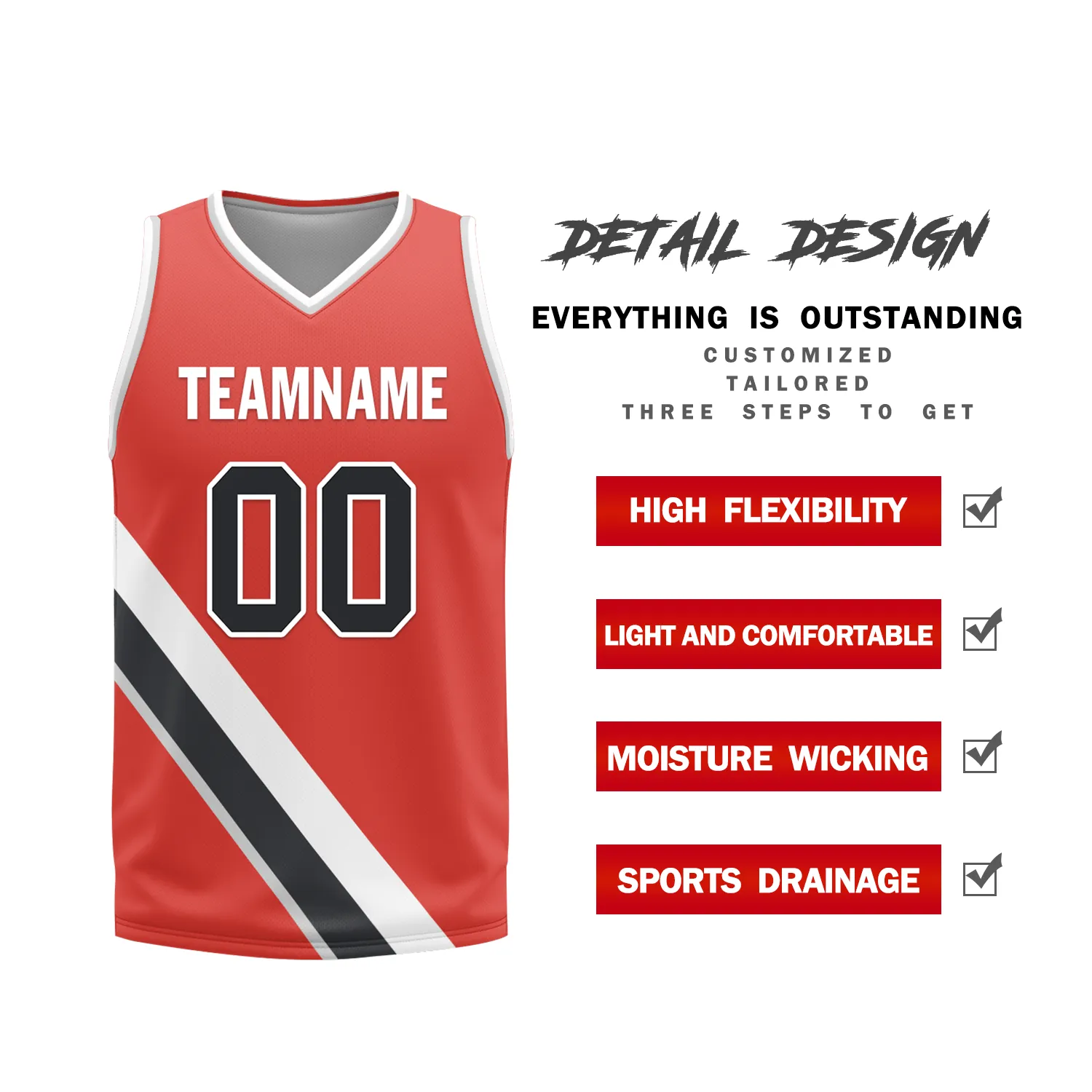 Gift Ideas,Custom White Red Classic Style Reversible Basketball Uniform Personalized BBJR-D017037