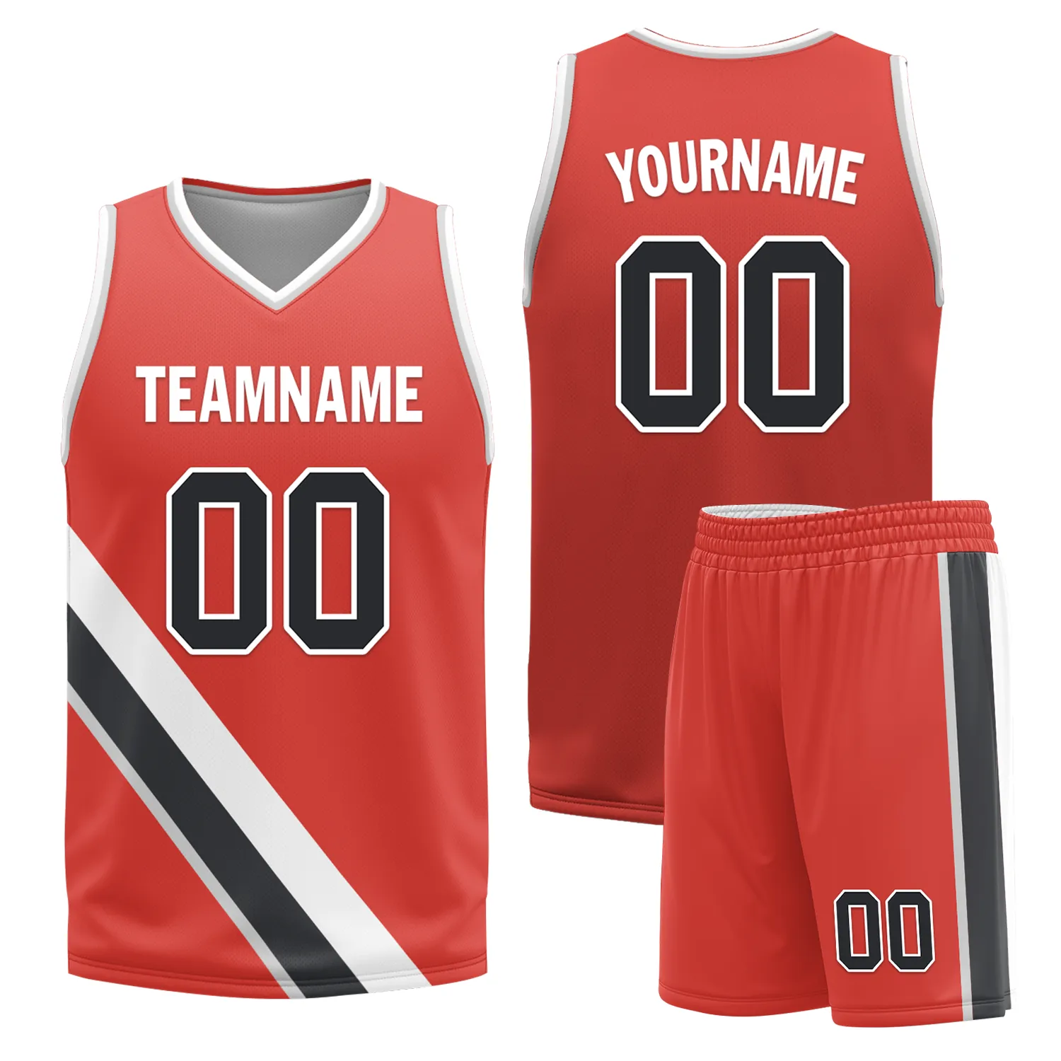 Gift Ideas,Custom White Red Classic Style Reversible Basketball Uniform Personalized BBJR-D017037