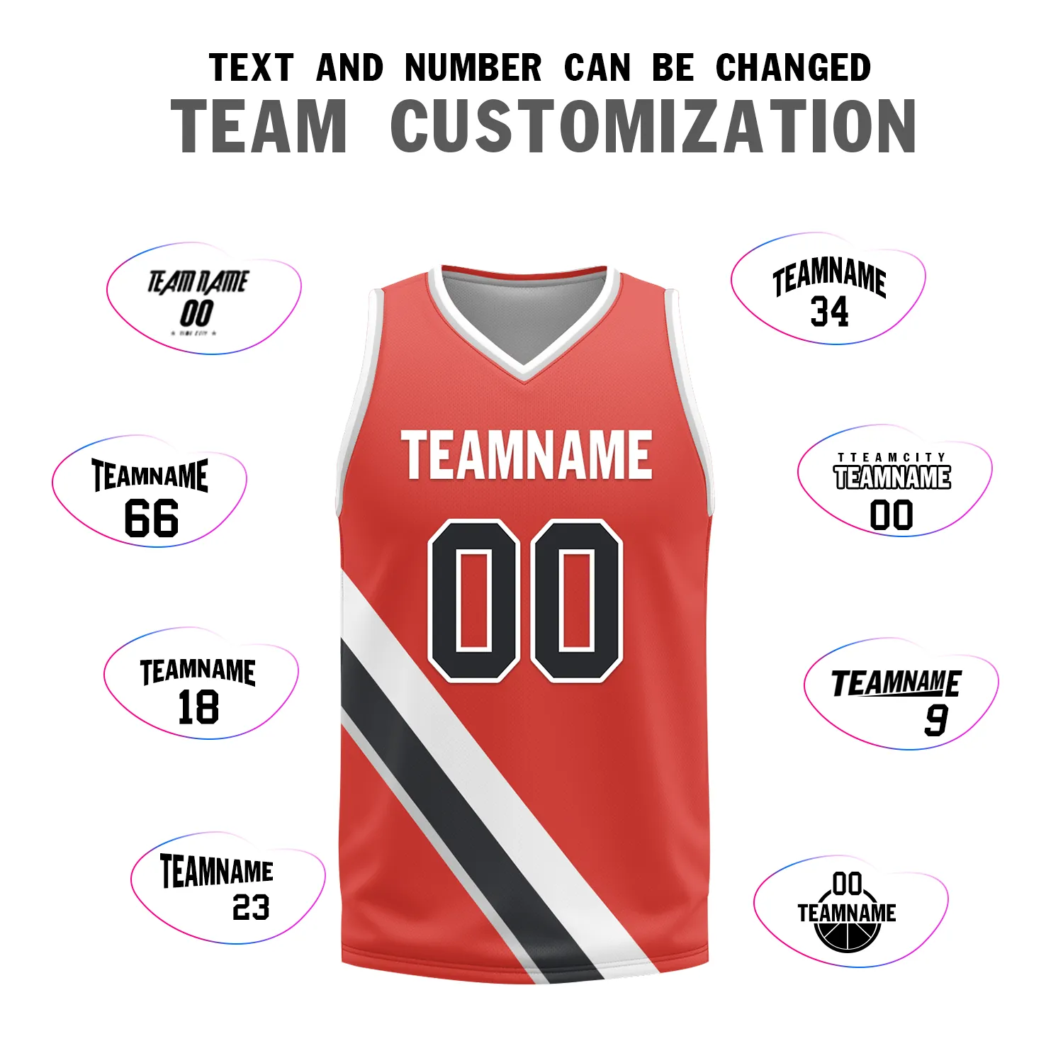 Gift Ideas,Custom White Red Classic Style Reversible Basketball Uniform Personalized BBJR-D017037