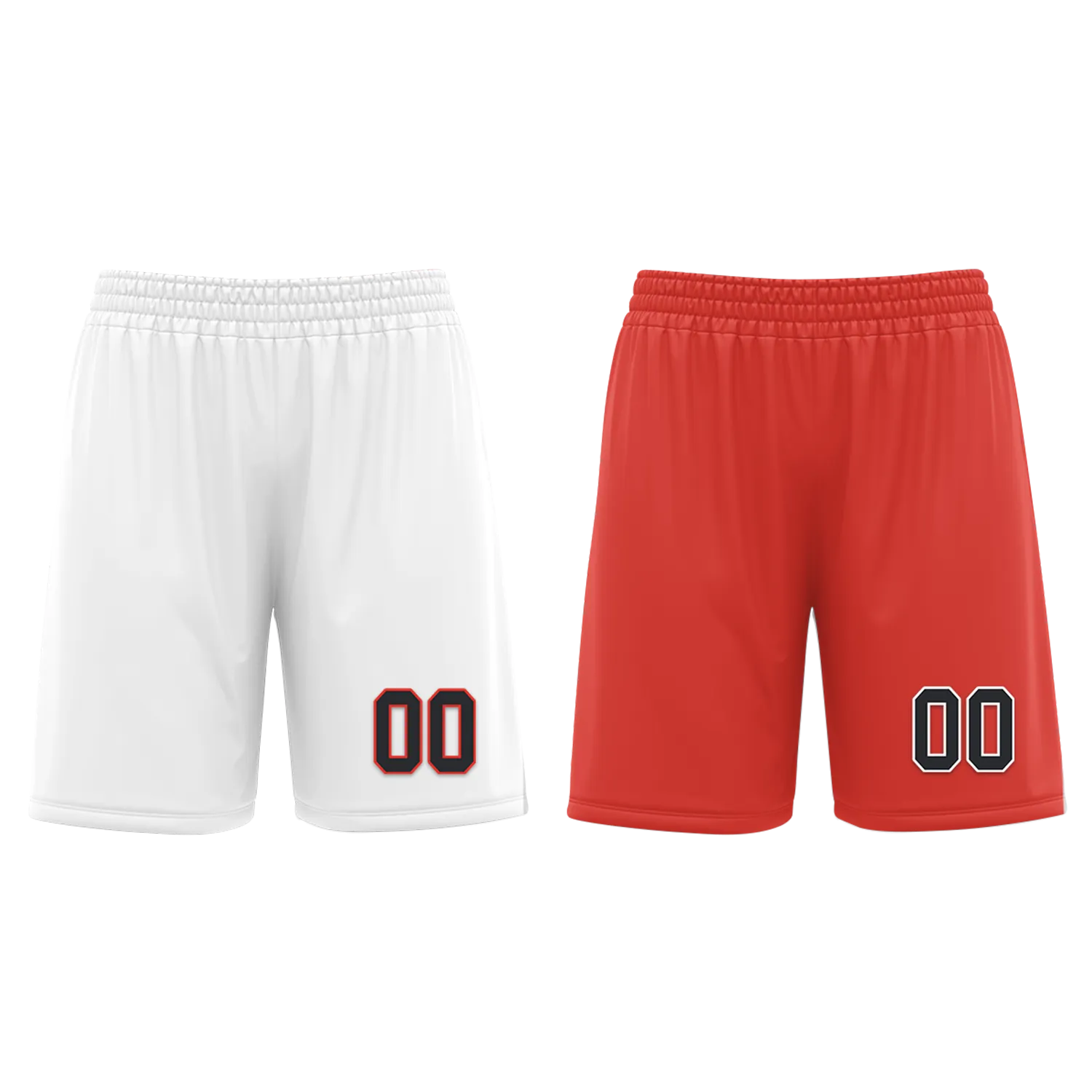 Gift Ideas,Custom White Red Classic Style Reversible Basketball Uniform Personalized BBJR-D017037