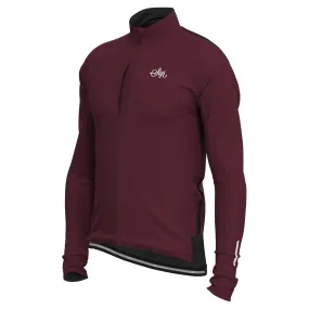 Gotlandsleden Tour Men's Deep Red Merino Softshell Cycling Jacket