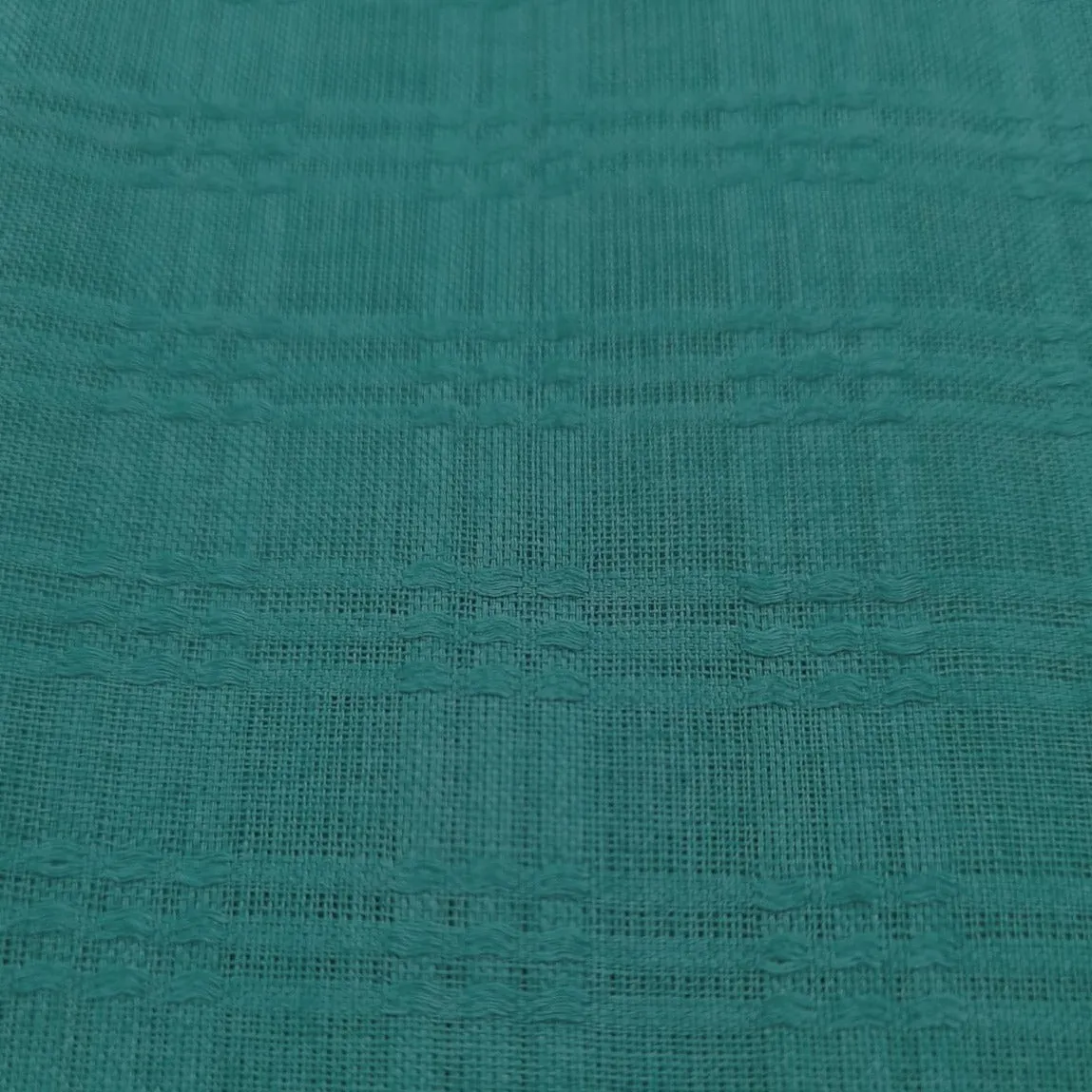 Green Solid Linen Fabric ,60 inches Plain Weave