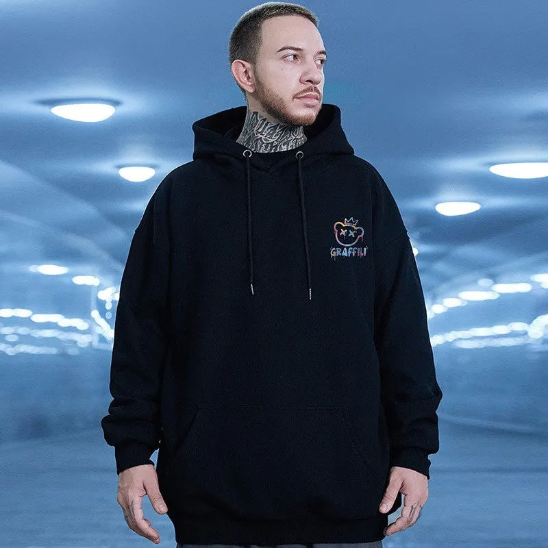 Hoodies oversize hooded sweatshirt unisex bear couple hoodies