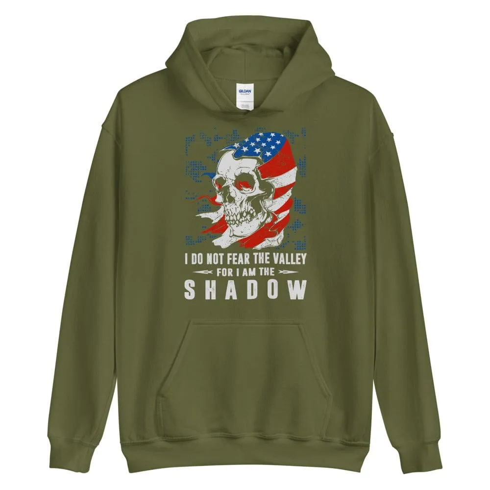 I Do Not Fear The Valley - Skull Hoodie - up to 5XL