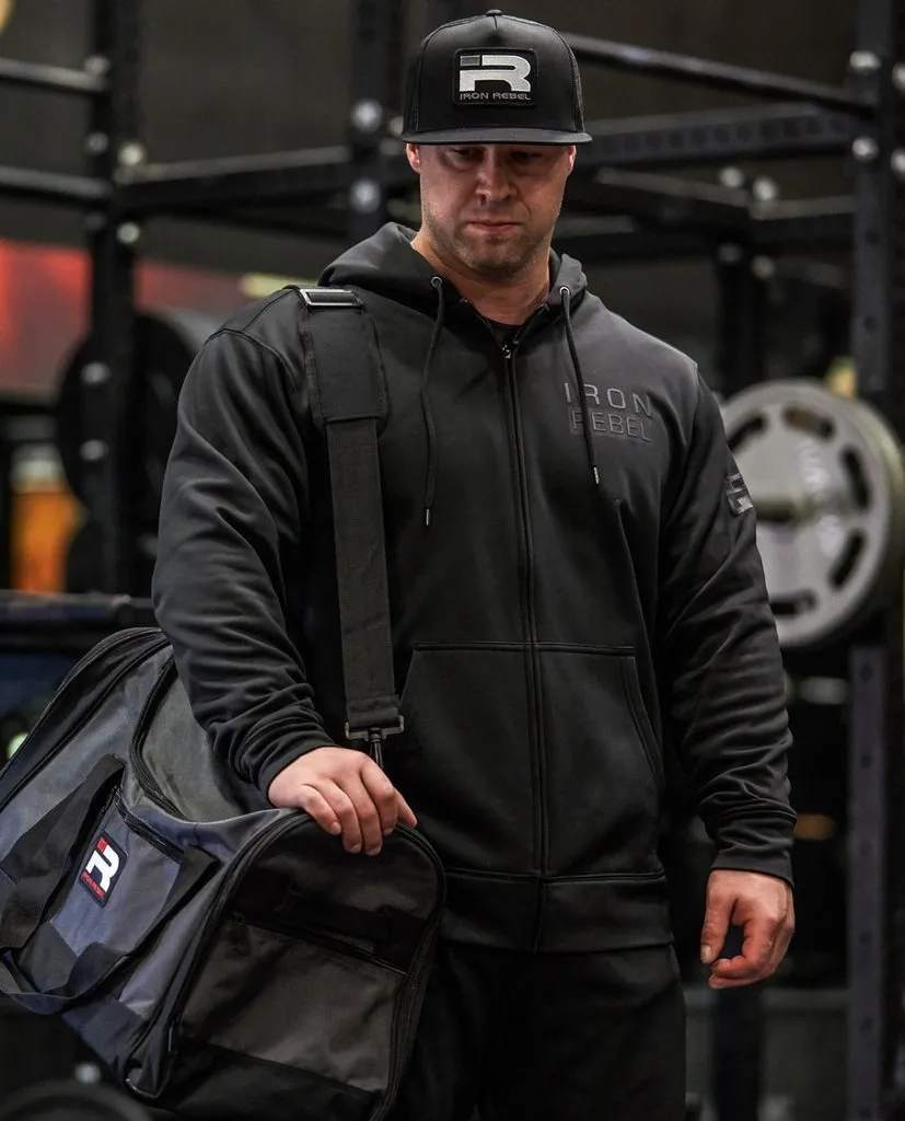 Iron Rebel Rogue Zip Hoodie - Black