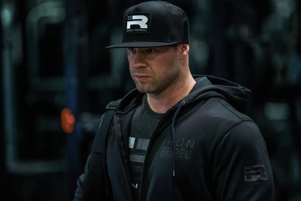 Iron Rebel Rogue Zip Hoodie - Black