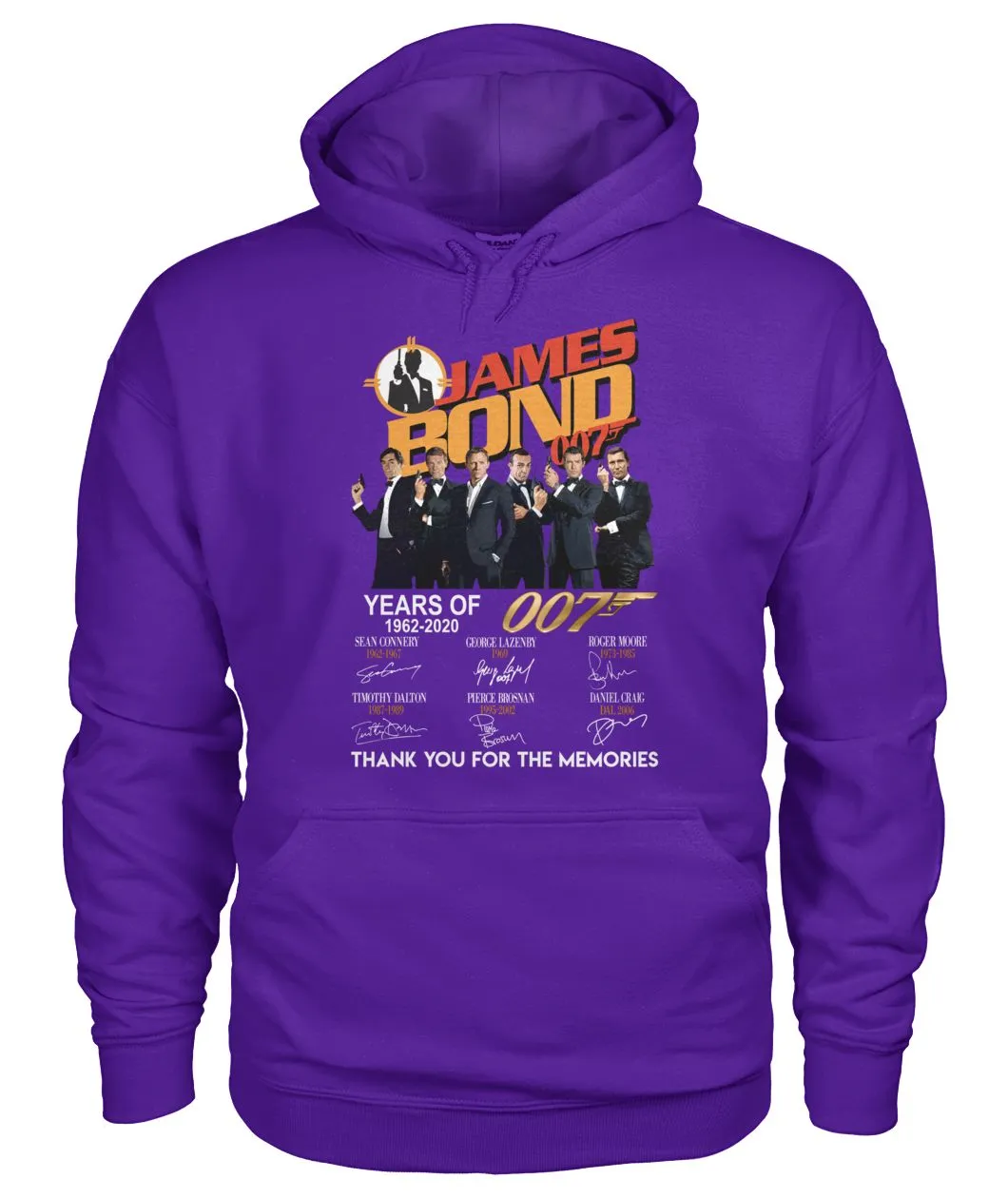 James Bond Anniversary Autograph 1962-2020 T-Shirt Hoodie