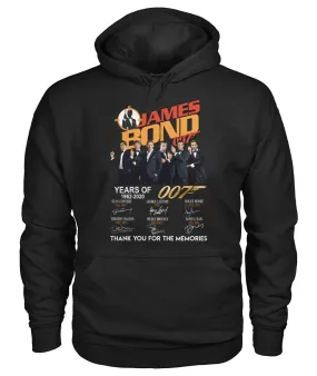 James Bond Anniversary Autograph 1962-2020 T-Shirt Hoodie