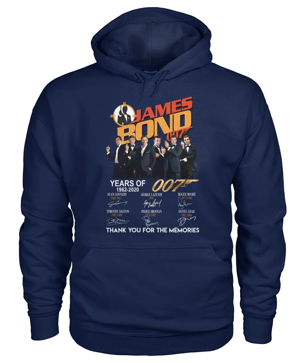 James Bond Anniversary Autograph 1962-2020 T-Shirt Hoodie