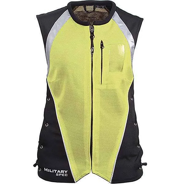 Joe Rocket 'Military Spec' Womens Yellow/Black Mesh Vest