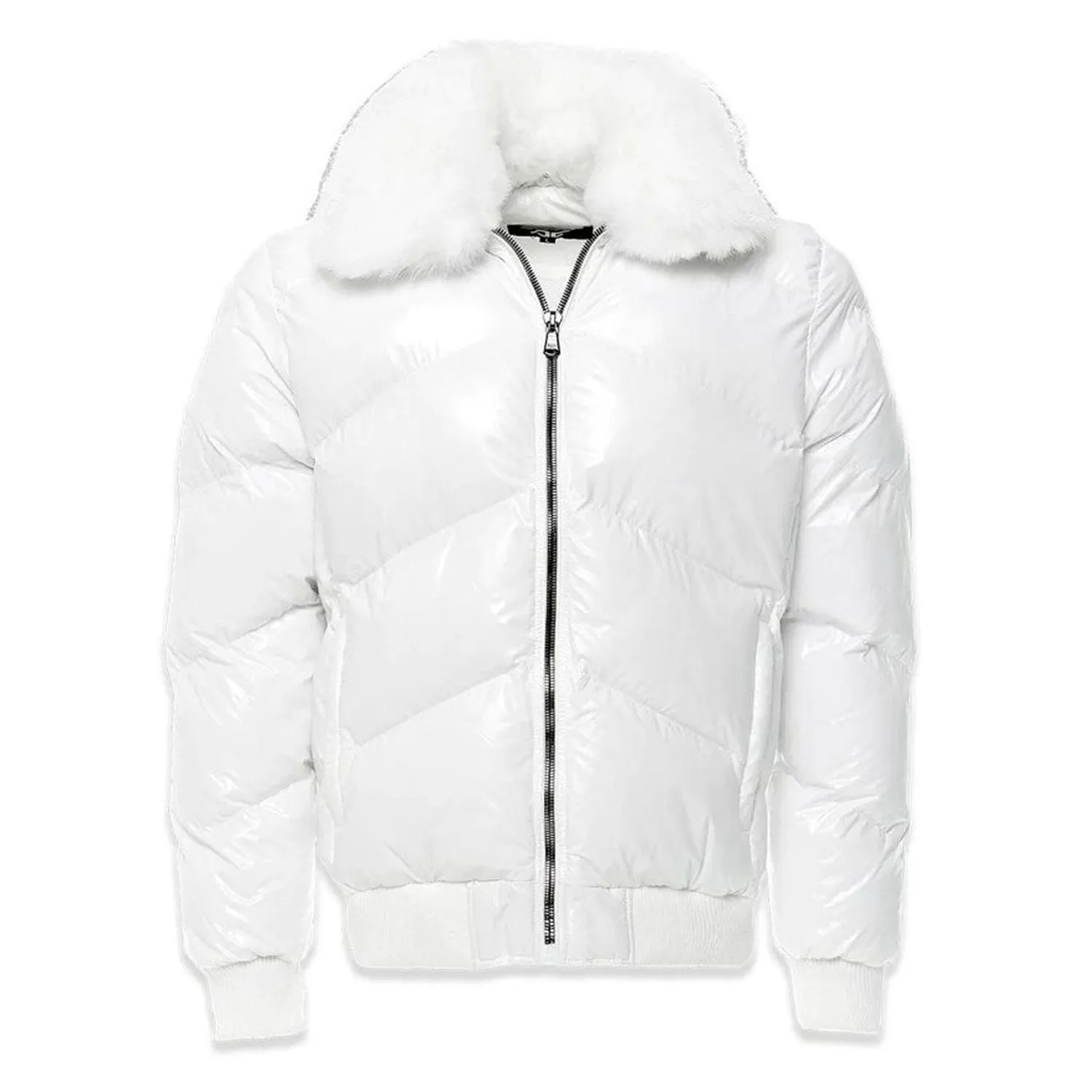 Jordan Craig Shiny Men's Puffer Jacket White