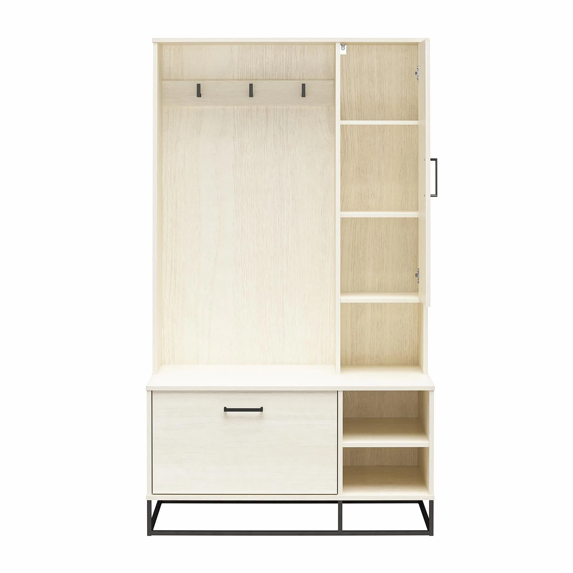Kelly Hall Tree with Bench and Shoe Storage