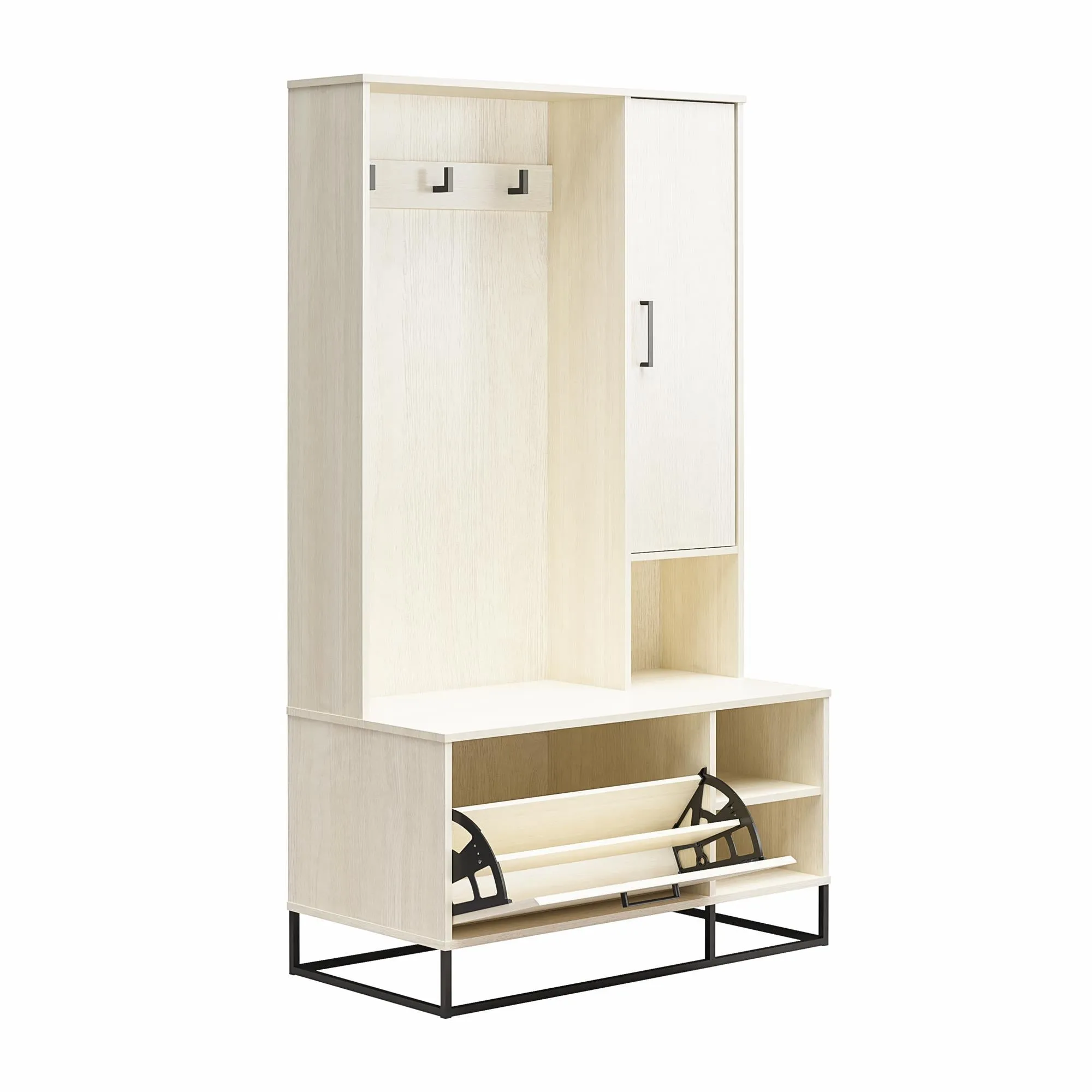 Kelly Hall Tree with Bench and Shoe Storage