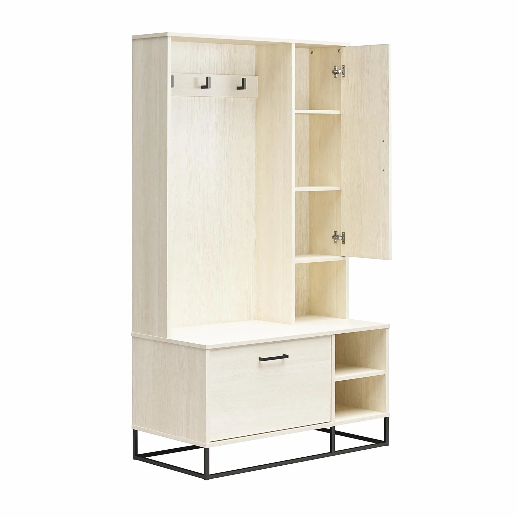 Kelly Hall Tree with Bench and Shoe Storage